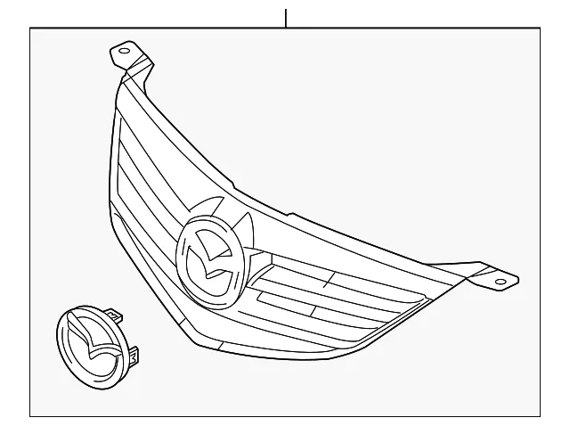 Grille Assembly - Mazda (bn9g50710c87)