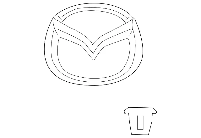 Hatch Emblem - Mazda (bp4k51730a)