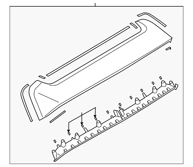 Spoiler Assembly - Mazda (bp4k51960d08)