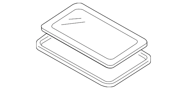 Sunroof Glass - Mazda (bp4m69810)