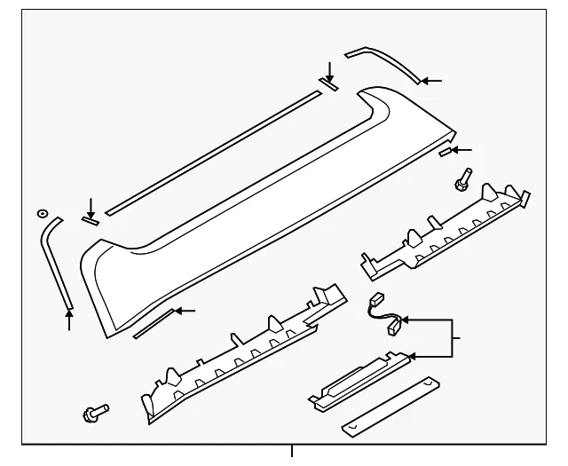 Spoiler Assembly - Mazda (br5v51960c33)