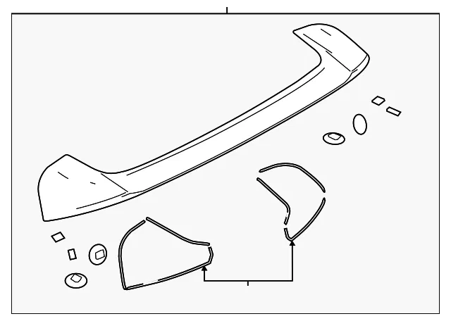 Rear Spoiler - Mazda (c51451960dpz)