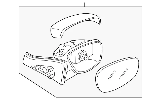 Mirror Assembly - Mazda (cc4469120d85)