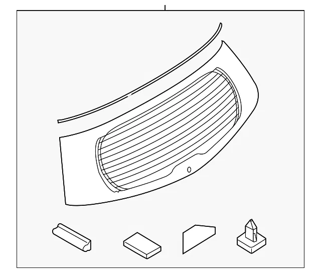 Lift Gate Glass - Mazda (cg1563930b)