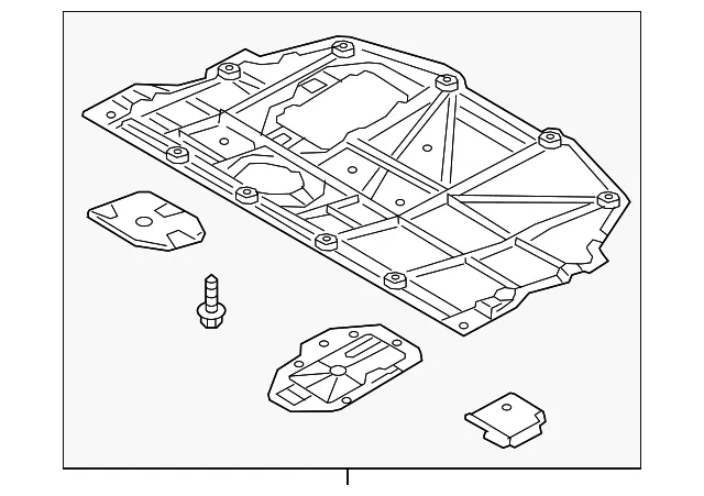 Radiator Support Splash Shield - Mazda (d09h56110b)