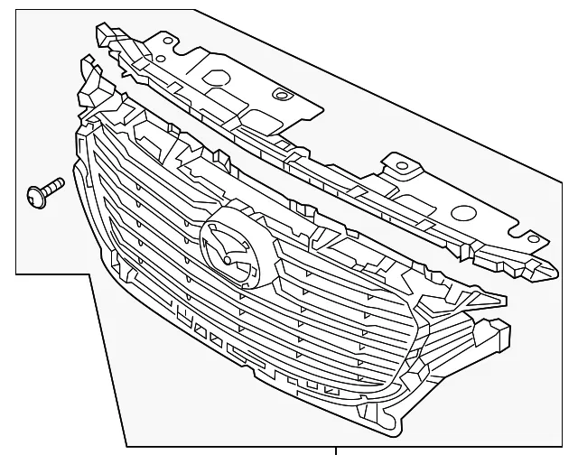 Grille Assembly - Mazda (d10j50710h)
