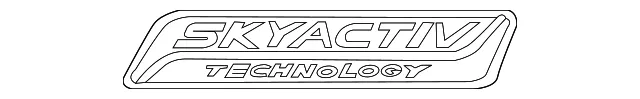 Hatch Emblem - Mazda (d10j51771a)