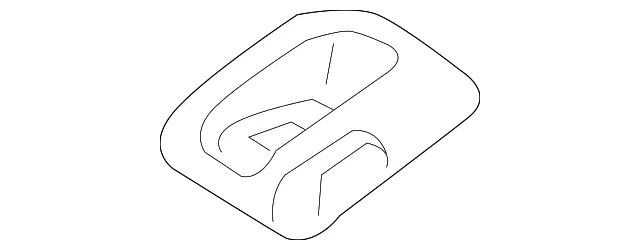 Folding Seat Latch Release Handle Bezel - Mazda (d10k8847713)