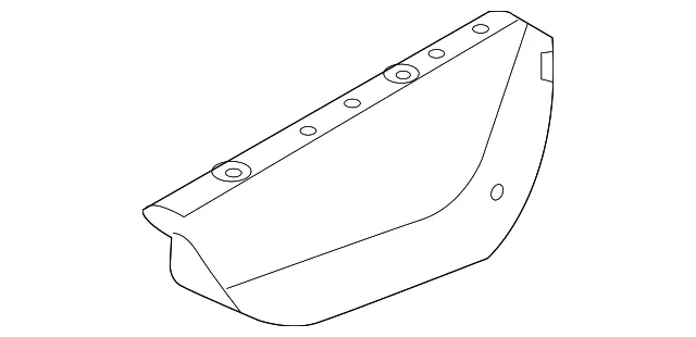 Radiator Support Air Deflector - Mazda (d65156311a)