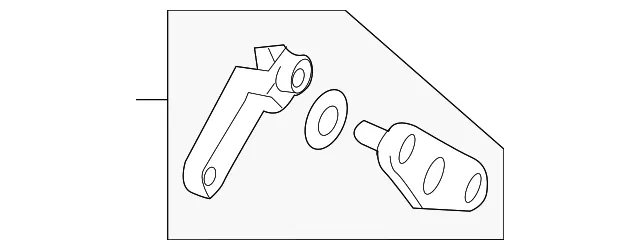 HVAC Mode Door Lever Link - Mazda (d65161a20)