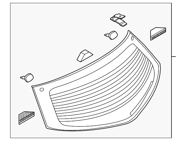 Back Glass - Mazda (d65363930a)