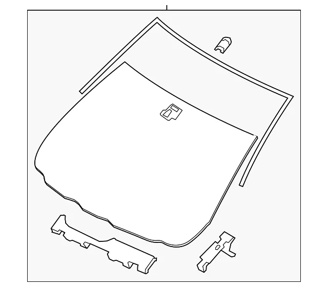 Windshield - Mazda (db4m63900a)