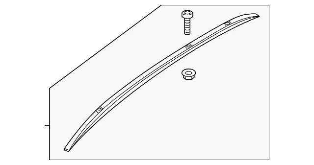 Roof Luggage Carrier Side Rail - Mazda (dgh951t20a)