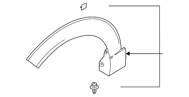 Wheel Opening Molding - Mazda (dgh951w20)