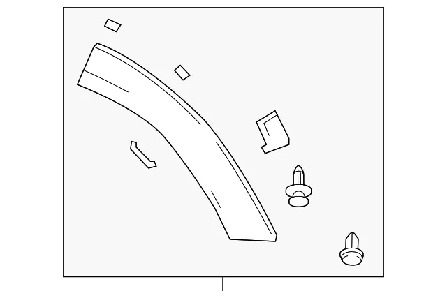 Wheel Opening Molding - Mazda (dgh951w50b)