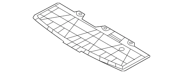 Radiator Support Splash Shield - Mazda (dgh95611y)