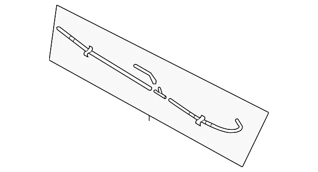 Windshield Washer Hose - Mazda (dgh9674d0)