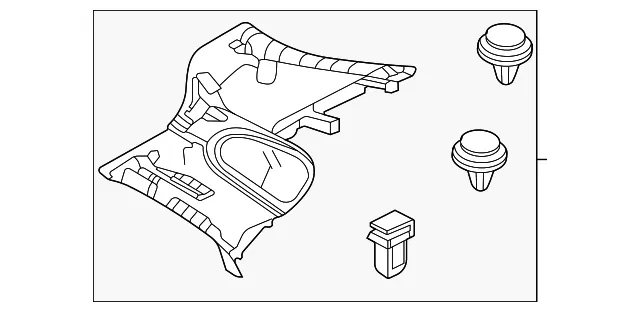 Interior Quarter Panel Trim Panel - Mazda (dgh968260b02)