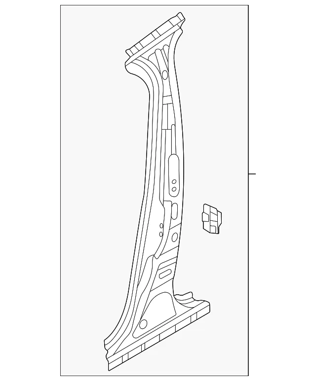 Body B-Pillar Reinforcement - Mazda (dgh970360)