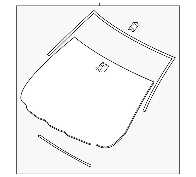 Windshield - Mazda (dgj363900)