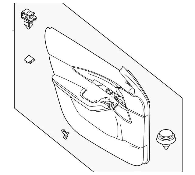 Door Interior Trim Panel - Mazda (dgj368450b50)