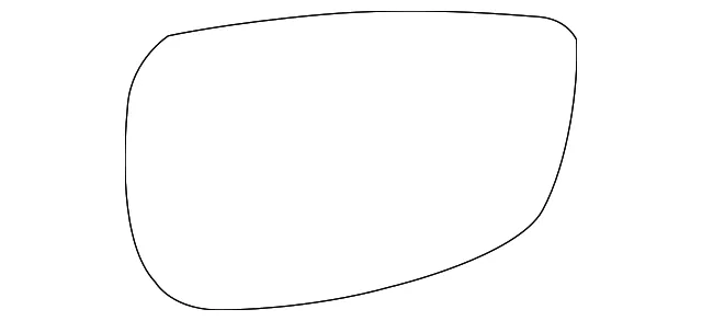 Mirror Glass - Mazda (dgj6691gy)