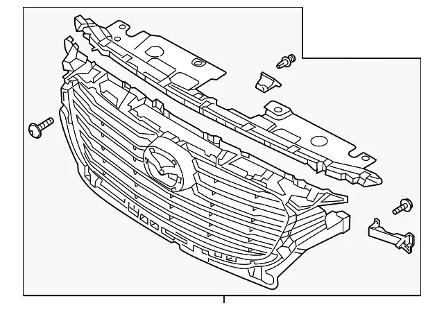 Grille - Mazda (dl8v50710a)