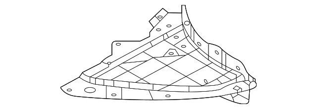 Deflector Shield - Mazda (dn4e5613ya)