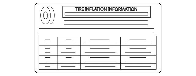 Tire Info Label - Mazda (dn4e69014b)