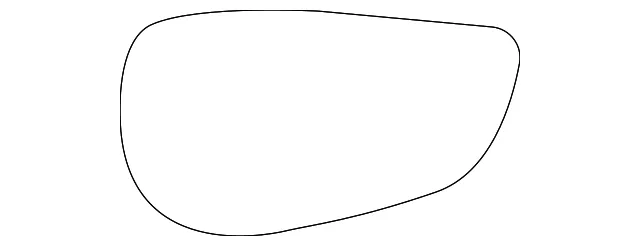 Mirror Glass - Mazda (dn4f691gx)
