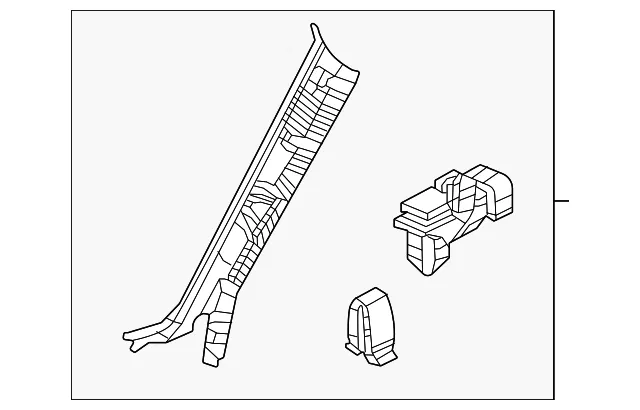 Windshield Pillar Trim - Mazda (dn4j68160a02)