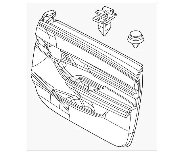 Door Trim Panel - Mazda (dn4k68420d02)