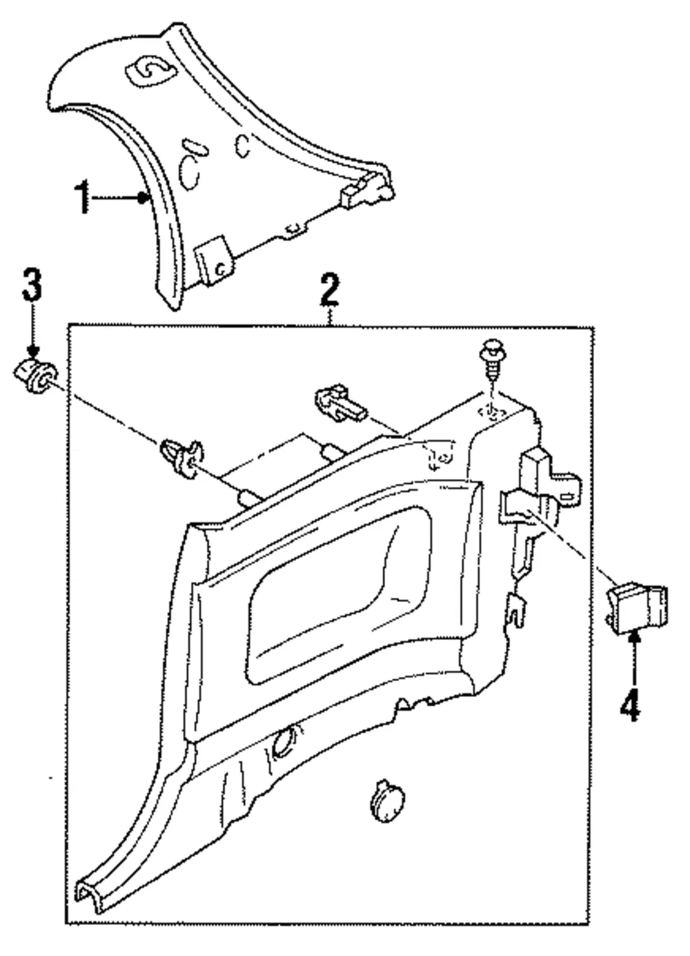 Quarter Trim Grommet - Mazda (e00168506)