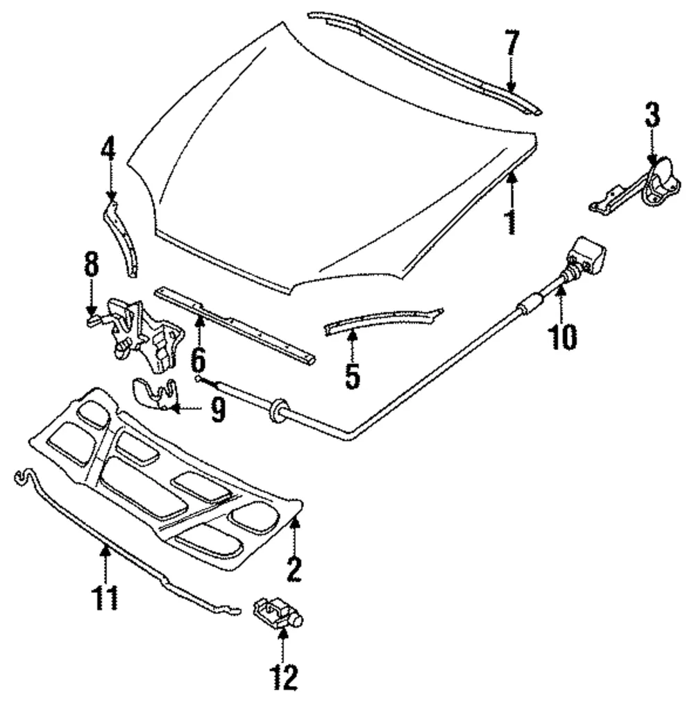 Hinge - Mazda (ea0152410b)