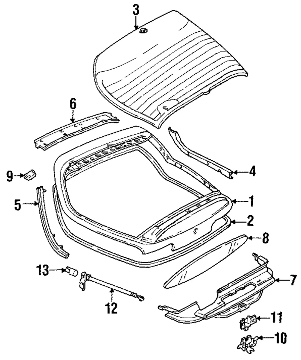 Hinge - Mazda (ea0162210c)