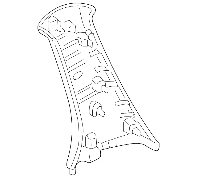 Body C-Pillar Trim Panel - Mazda (ec0168250f22)