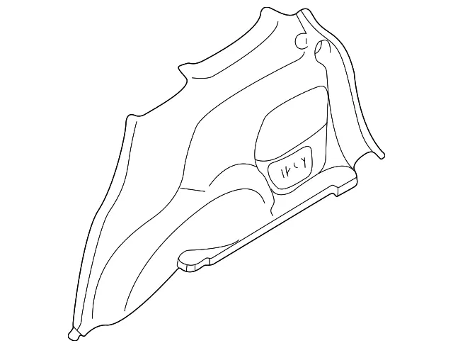 Interior Quarter Panel Trim Panel - Mazda (ec0168870m42)
