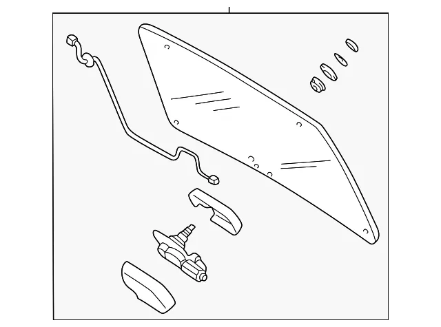 Lift-Gate Glass - Mazda (ec0263931c)