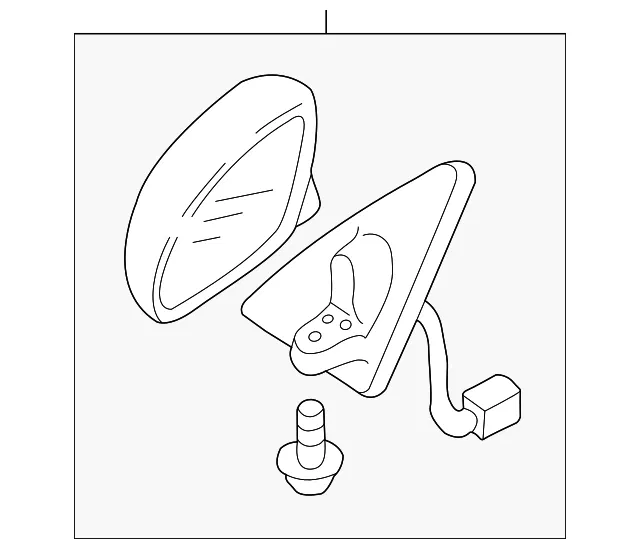 Mirror Assembly - Mazda (ec0269120j)
