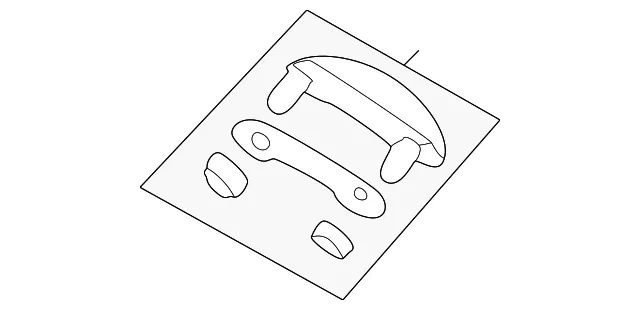 Lift-Gate Glass Handle - Mazda (ecy1634ax)