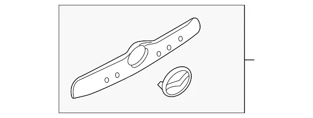 Tail Gate Molding - Mazda (ef2050810a70)