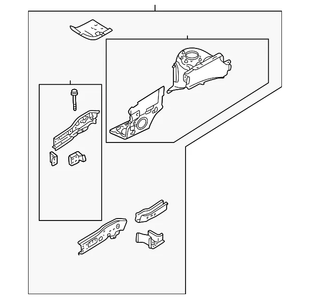 Fender Apron Assembly - Mazda (ef9154200)