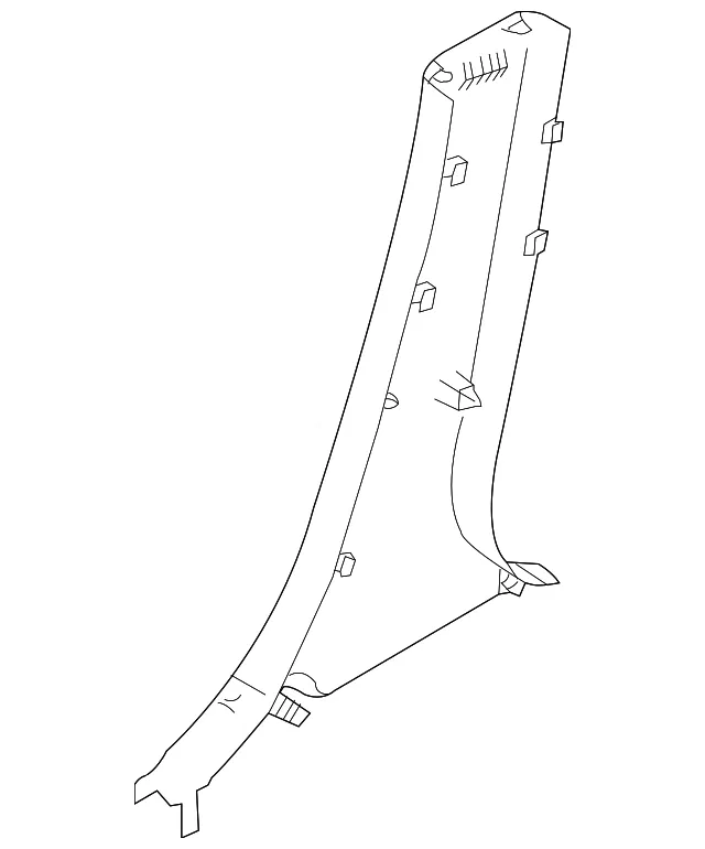 Door Pillar Post Trim Set - Mazda (eg2168230c34)
