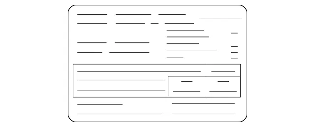 Tire Information Label - Mazda (eh4469014b)
