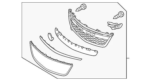 Lower Grille - Mazda (eh45501t0j)