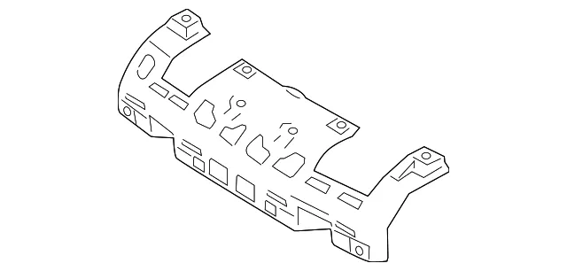 Bumper Cover Support Rail - Mazda (f189500j1a)