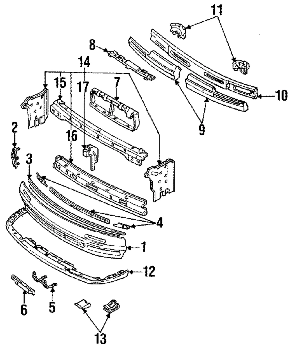 Bumper Cover Retainer - Mazda (fb0150050a)