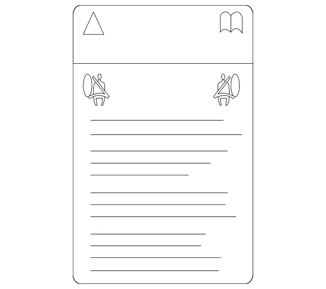 Air Bag Information Label - Mazda (fe0157k92a)