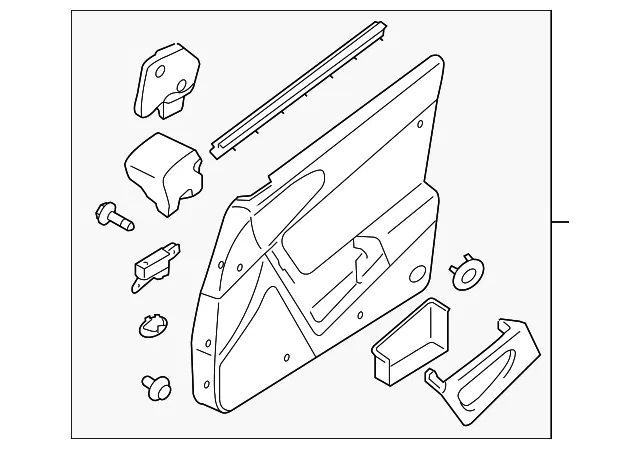 Door Interior Trim Panel - Mazda (fe0568450b02)