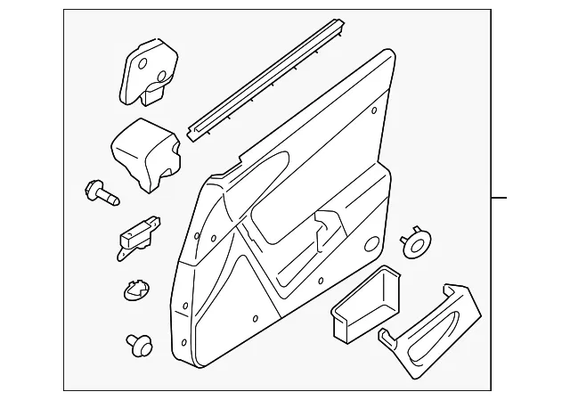 Door Interior Trim Panel - Mazda (ff656845002)